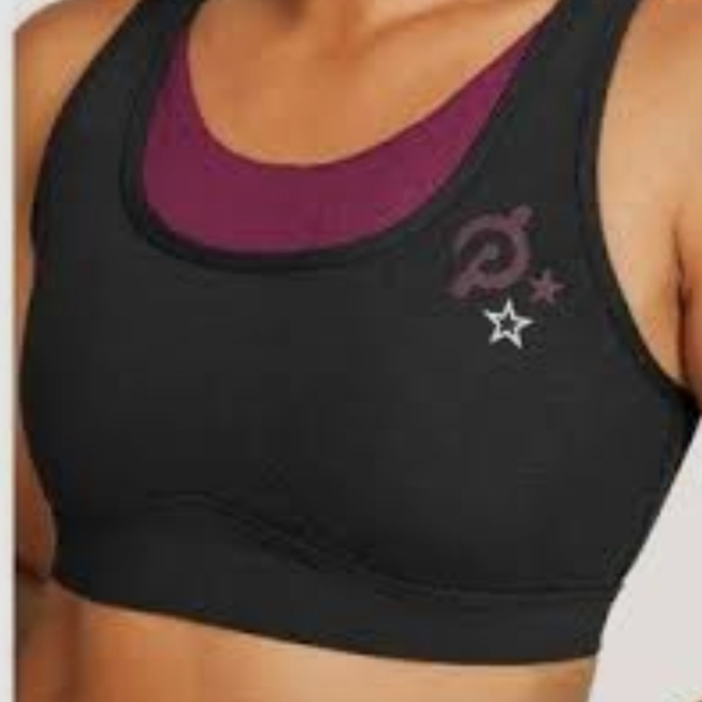 Peloton Women's Renewed Control Double Layer Strappy Sports Bra Size MEDIUM